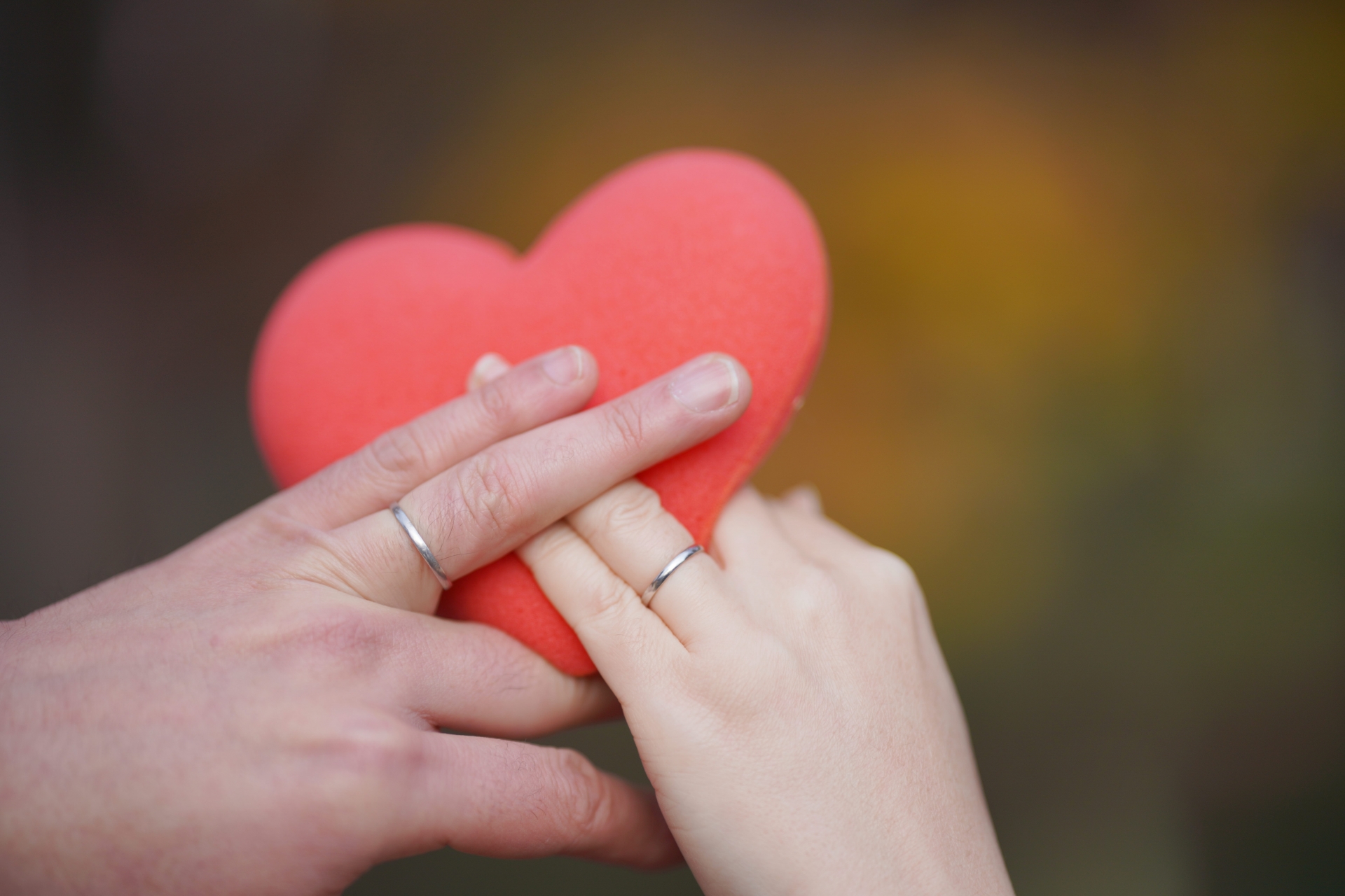 ハートを持つ夫婦