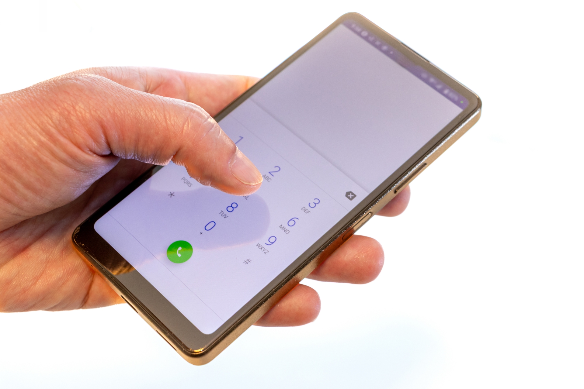 スマートフォンで電話をかける