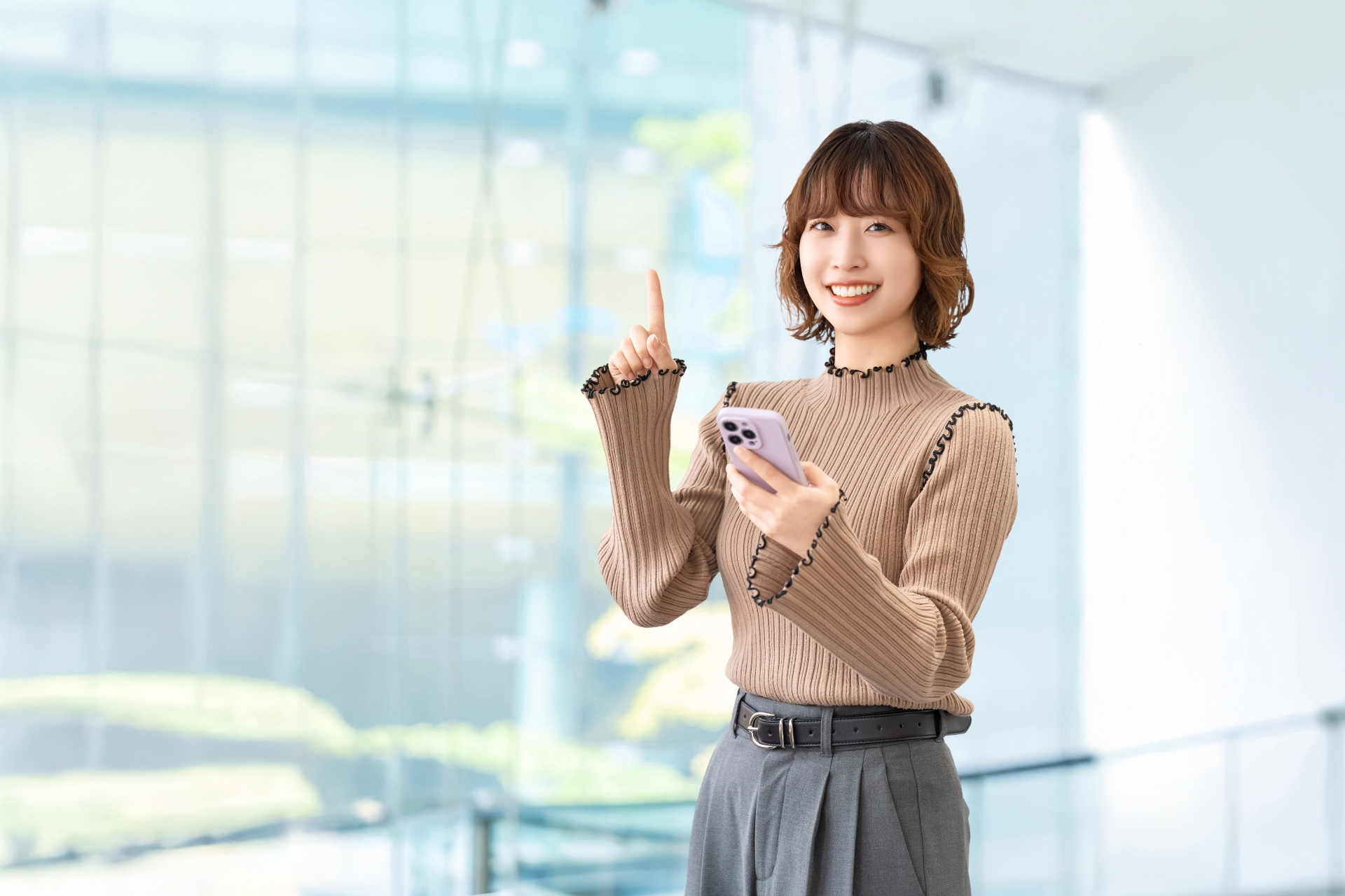スマホと女性