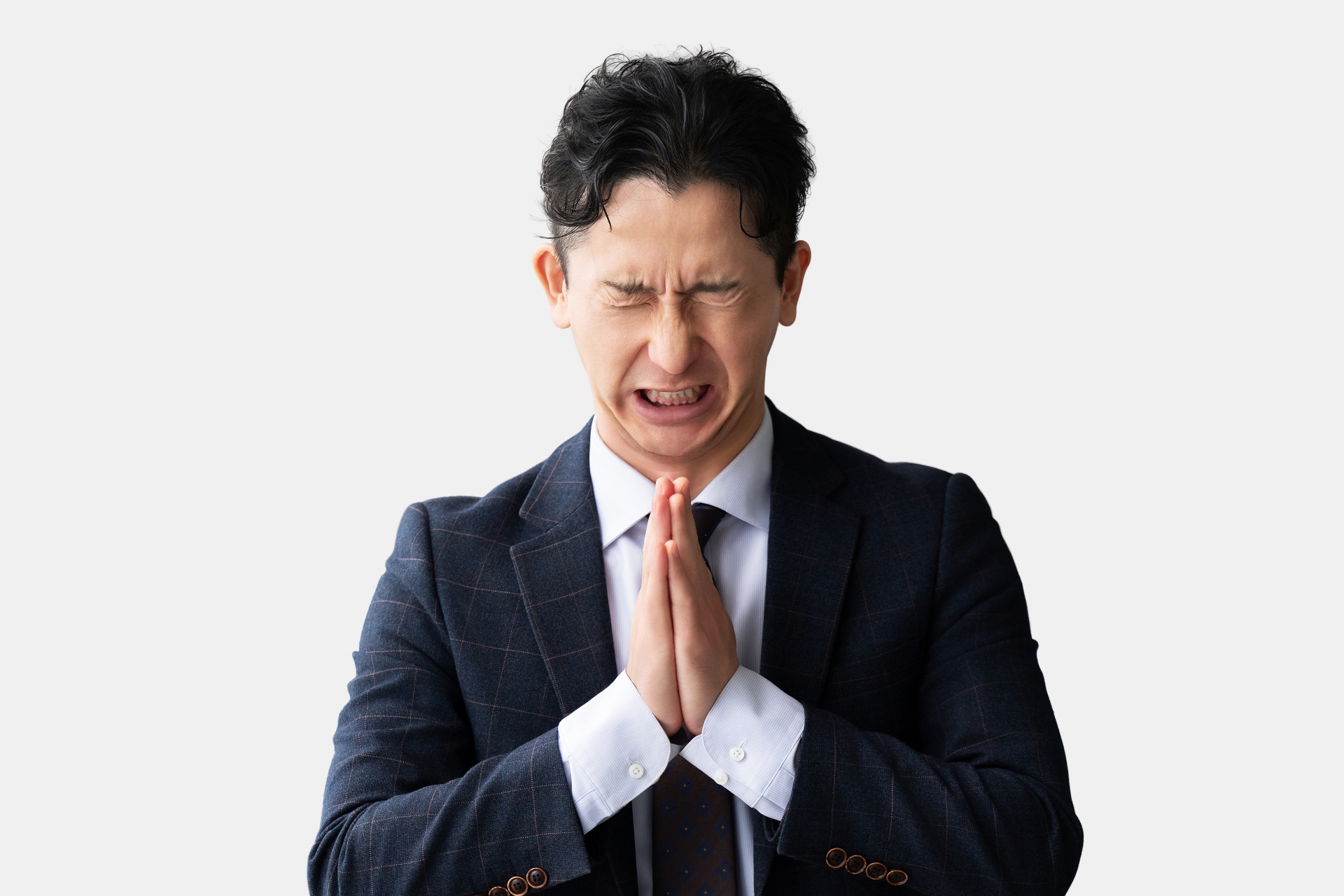 お願いするビジネスマン