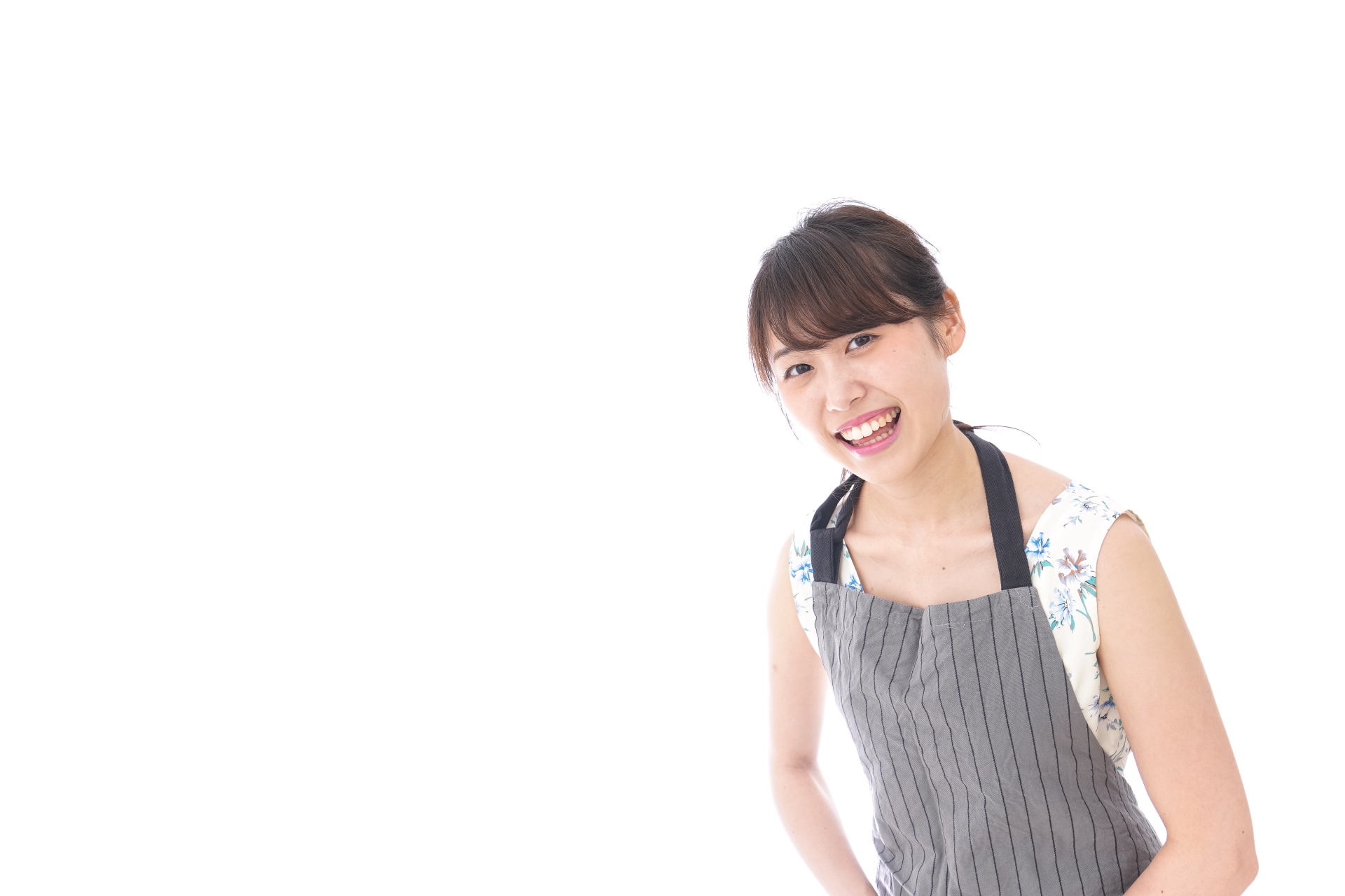 エプロン姿の女性