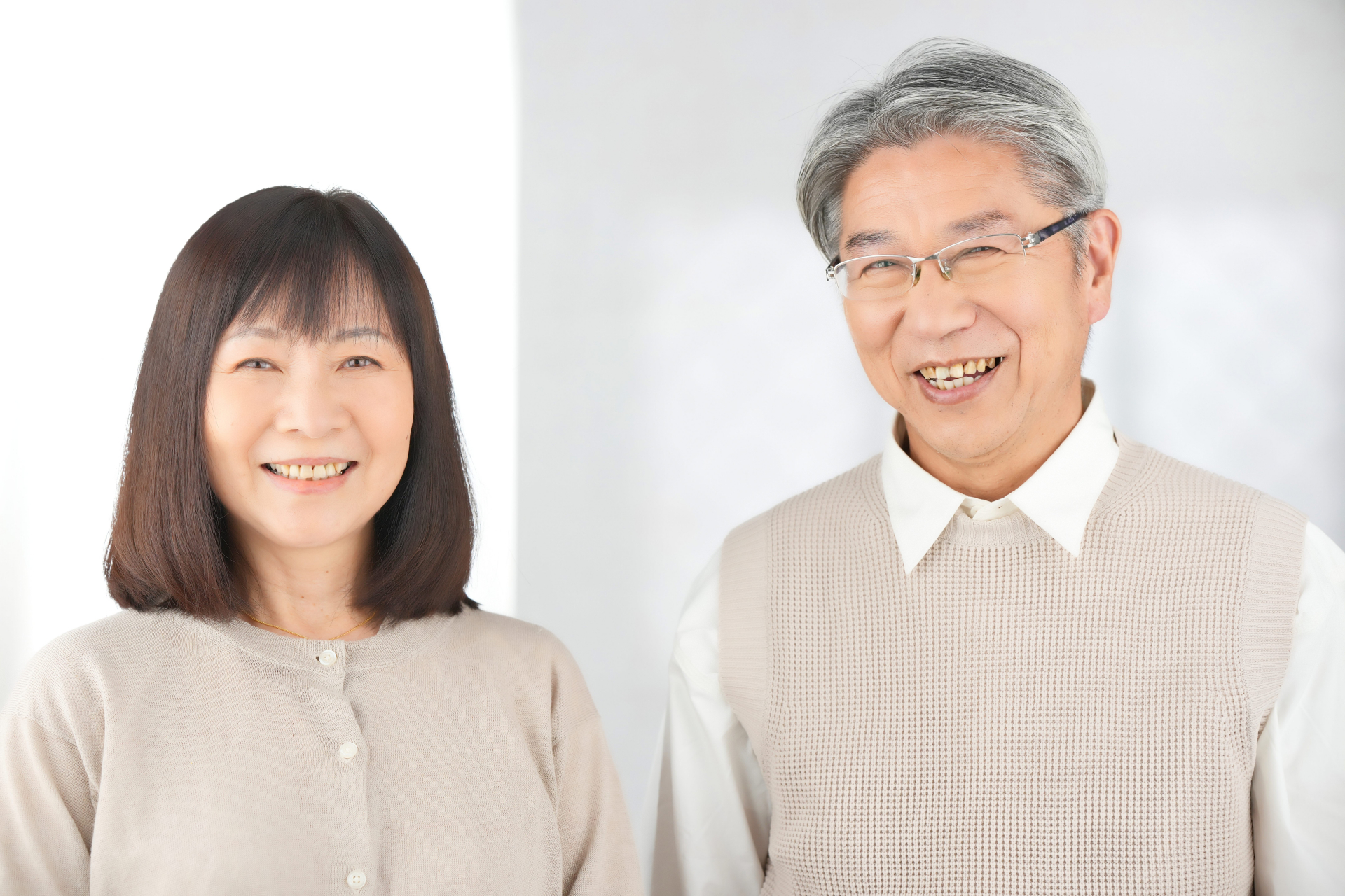 笑顔な夫婦